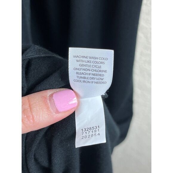 J. Jill Wearever Collection Stretch Scoop Neck Front Drape Elbow Sleeve Dress XL - Picture 8 of 9